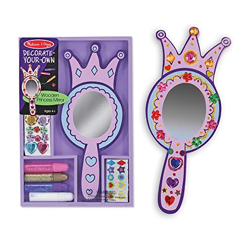 Melissa & Doug Decorate-Your-Own Wooden Princess Mirror Craft Kit #TOP20