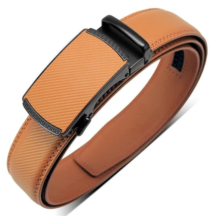 Image of WildHorn Men's Genuine Leather Belt for Men| Premium Auto-Lock Buckle | Adjustable up to 48 inch | Formal & Casual Wear | Micro-Adjust Fit | Stylish Gift Box Included