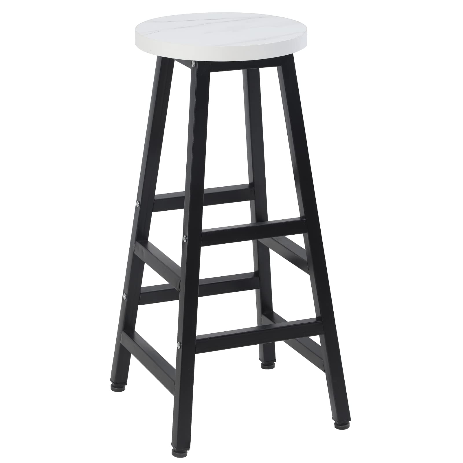 Buy Farmhouse Bar Stools White Bar Stools Stool Set for Bar Height Wooden Metal Counter Stool