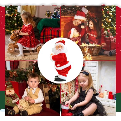Père Noël musical secouant et automate animé pour décoration de Noël