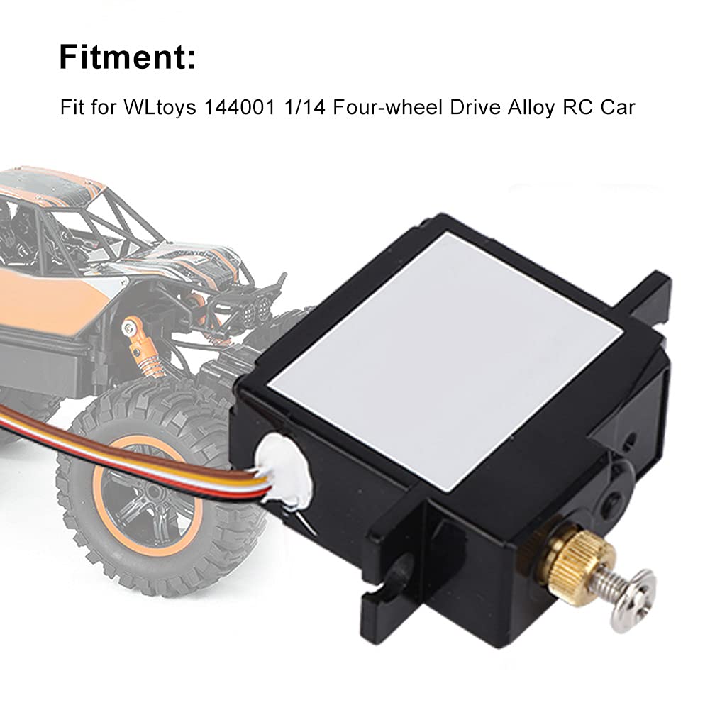 Servo Motor Servo Moteur De Direction En Métal Pour Voiture RC WLtoys 144001 1/14 - Précision, Durabilité, Installation Facile Servo Rc