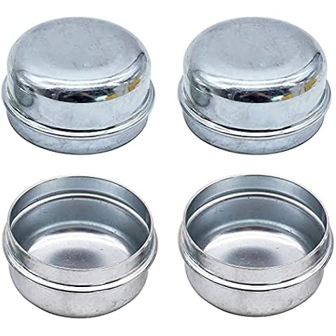 4Pcs Zinc Plated Trailer Hub Caps Cover