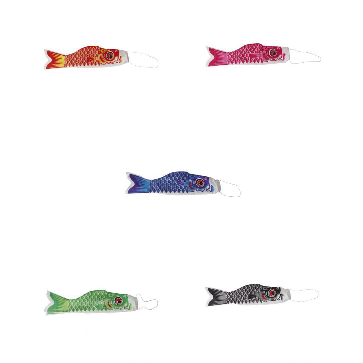 5pcs 40cm Koi Nobori Carp Wind Sock Koinobori Fish Kite Hanging Decor-image-34
