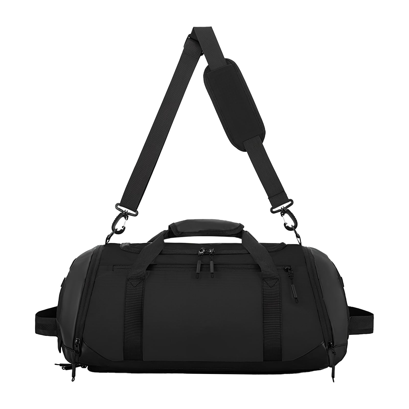 Torba gimnastyczna dla mężczyzn i kobiet z przegrodą na buty i mokrą kieszenią, wodoodporna torba sportowa 20 l, lekka torba fitness na podróż, basen, weekend, siłownię, czarna