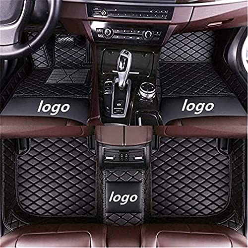 Fit for Toyota FJ Cruiser 2007~2016 Custom Car Floor Mats All Weather Luxury Waterproof Floor Mats with Logo Plaid (Co-Pilot Without fire Extinguisher,Black)