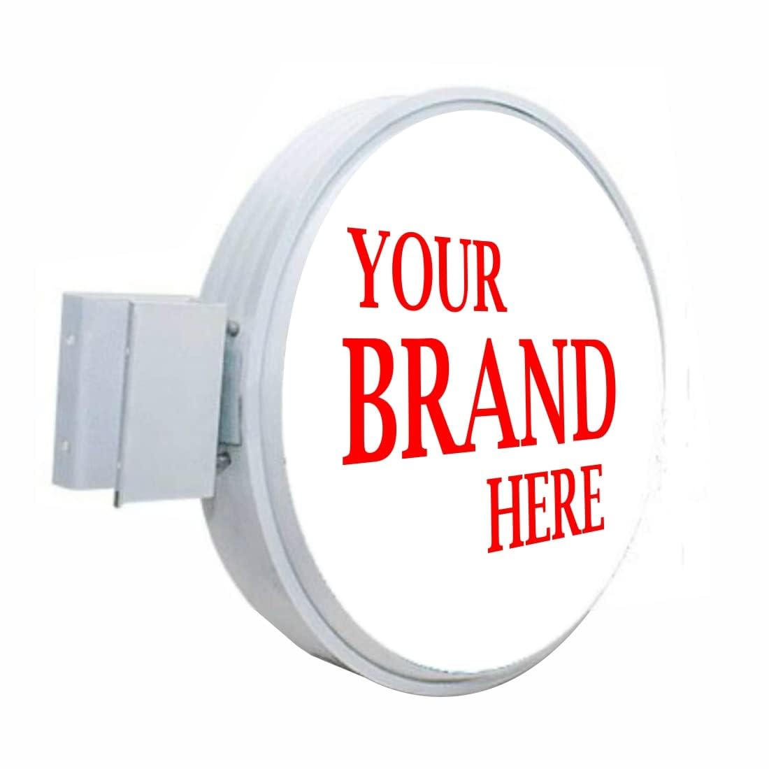 Signage lollipop flange with your brand name and logo or message led sign board for advertising