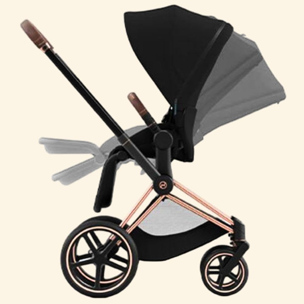 Cybex Priam V4 Çift Yönlü Bebek Arabası, Siyah, 2024 Model Bebek