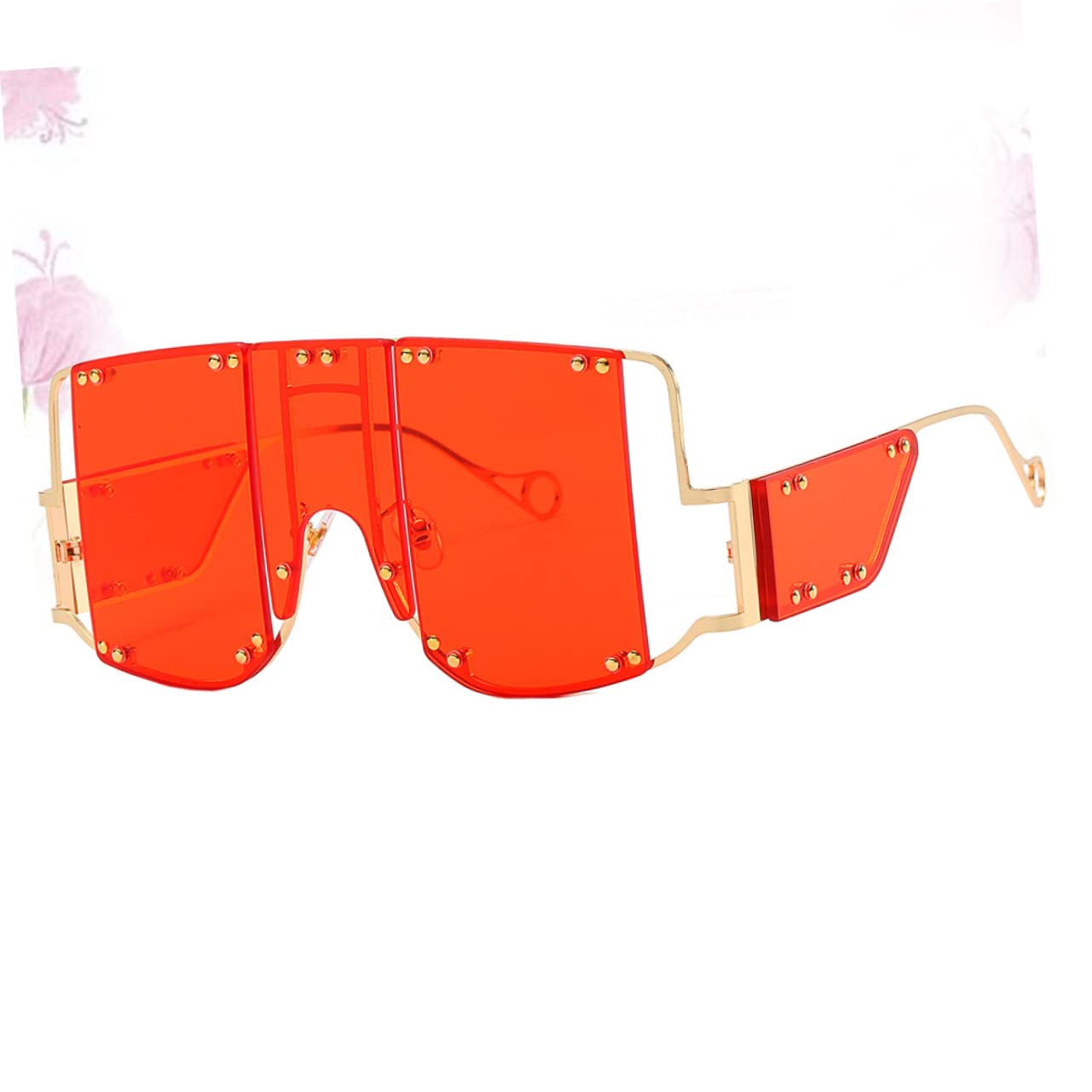 GALPADA Gafas De Sol De Fiesta Gafas Sin Montura Antigua Gafas De Moda Gafas De Fiesta Gafas De Sol Retro Gafas De Sol Steampunk Gafas De Sol De Gran Tamaño Tonos Gafas De Moda Moda