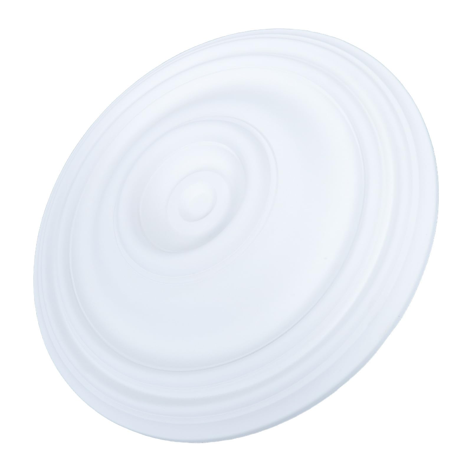 Rosetón de techo de interiores residenciales ideal para lámparas de salón blanco