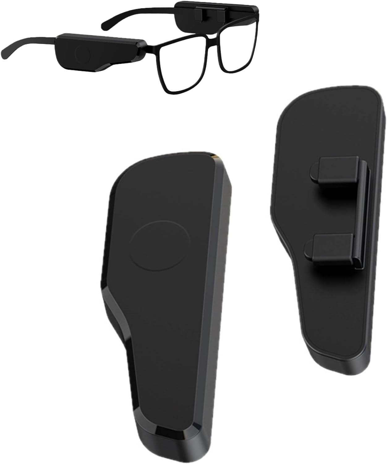 ciciglow Open Ear Audio for Glasses, Frames Wireless Open Ear Audio, External Glasses Bluetooth Headphones Noise Reduction 8 Hour Playtime Portable