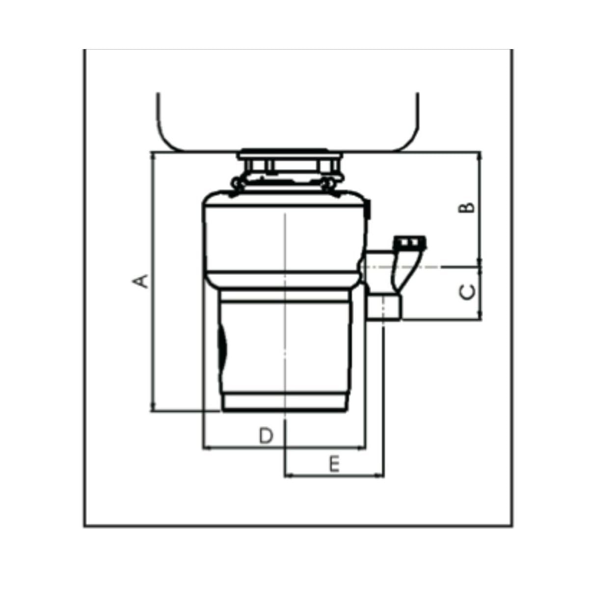 Broyeur d'évier silencieux - Marque Française SINKY 0,5CV à 2600 tr/min