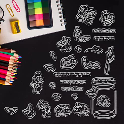 GLOBLELAND Timbro Silicone Insetto Timbri