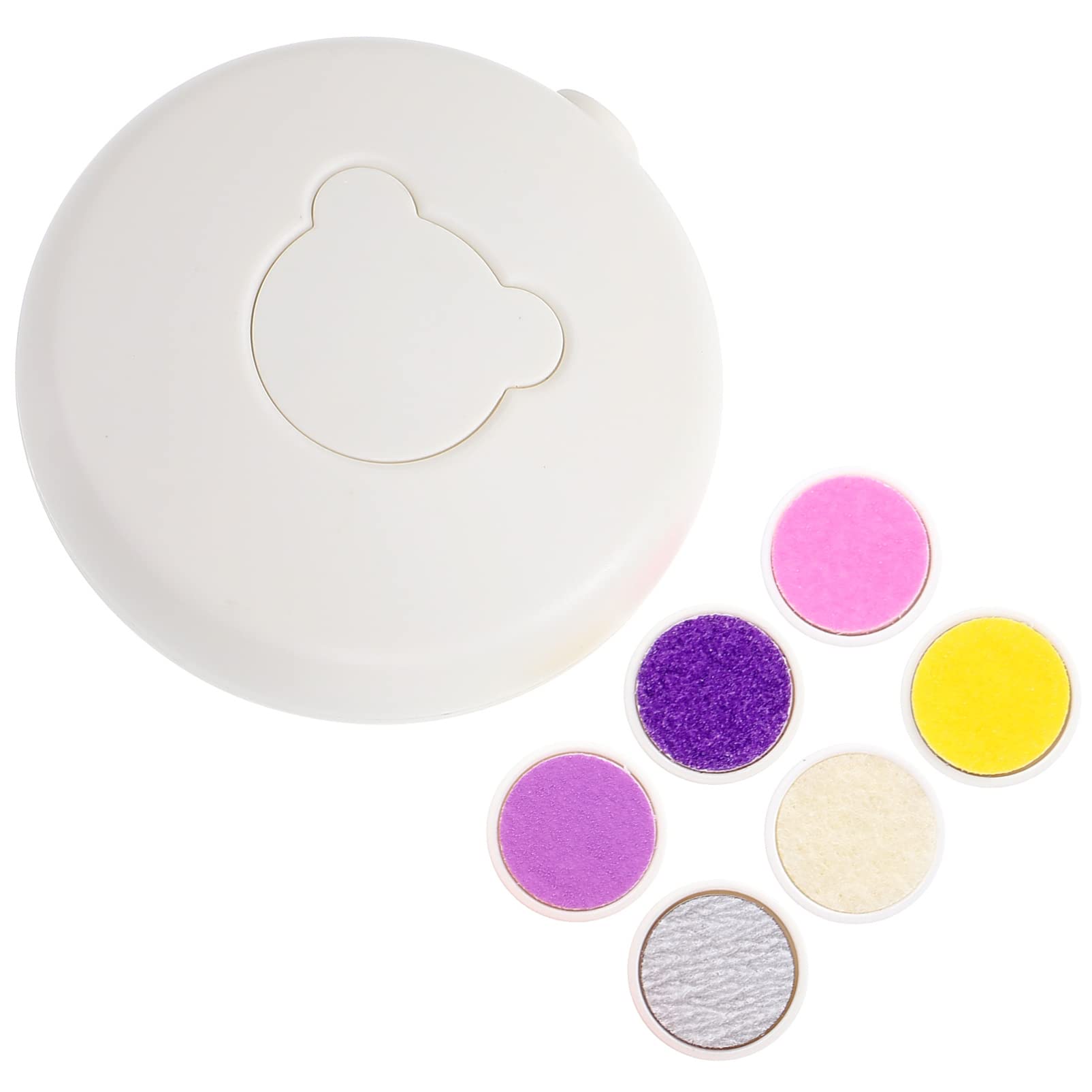 FOMIYES 4sets Elettrico Per Taglio Unghie Per Ragazzo Ragazza e Adulti Trimmer Per Unghie Portatile e Leggero Strumento Di Manicure Sicuro Per Ragazzo Ragazza e Famiglie Con Testine Di