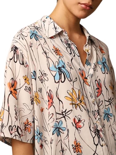 Image of ONLY Women's Cotton Floral Regular Fit Shirt
