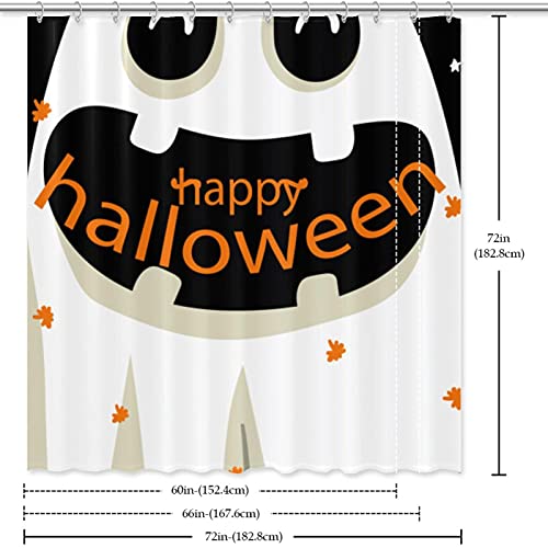 Rideau de douche Halloween étanche pour éviter les éclaboussures