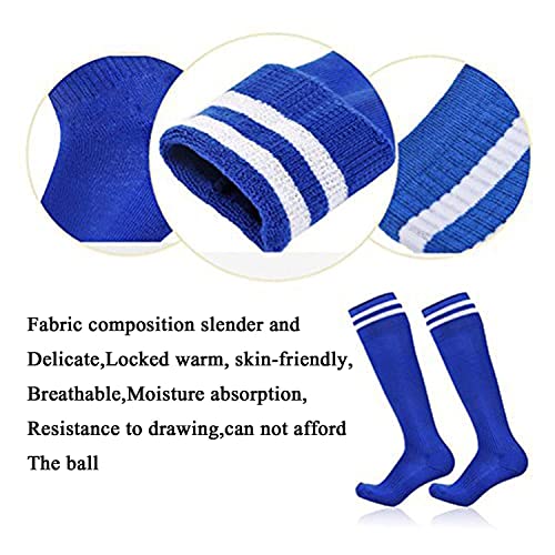 Odowalker 2 Pairs Soccer Shin Guards & 2 Pairs Football Soccer Socks Perforated Breathable Pads Protector Calf Protective Gear Equipment for Teenagers