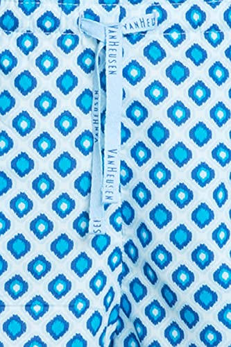 Image of Van Heusen Women's Printed Lounge Pants | Drawstrings & Side Pockets | Ultra Soft Fabric | Relaxed Fit | At home pyjamas | Everyday Comfort | Printed | Style 55306 | Available in Pack of 1 & 2