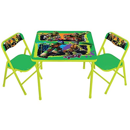 Teenage Mutant Ninja Turtles Activity Table Set - Folding Table & Two Padded Chairs
