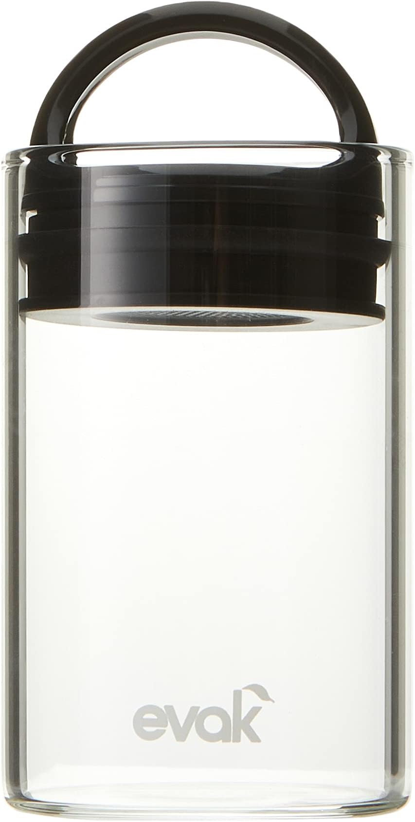 EVAK Glass Food Storage Container with Soft Touch Black Handle, Large Mini PP3008