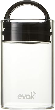 Prepara Evak Classic Airtight Glass Storage Canister, Mini 3.75 x 2.3