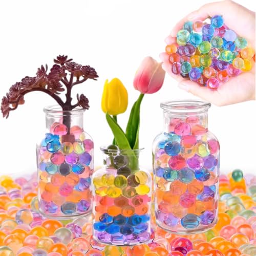 Water Beads 20 000pcs Multicolored Gel Balls Biodegradable Gel Soil BeadsDecorative Water Balls for Vase Filler Plants Crafts and Stress Relief (20 000 pcs)
