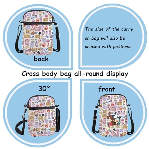 TSOTMO Movie Merch Dipper And Mabel Mystery Twins Crossbody Bag for Movie Fans Dipper Mabel Fans Gift (Mystery cross)3