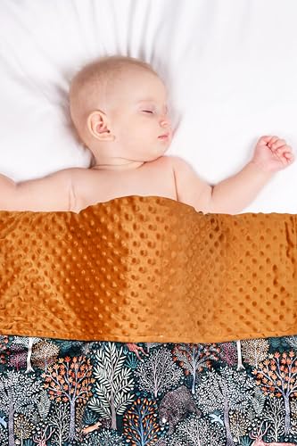 Image of Baby Blanket, Soft Minky Warm Blanket for Boy or Girl, Receiving Blanket with Double Layer Dotted Backing for Newborns Nursery Stroller Toddlers Crib Bedding (30 x 40 Inch) (Forest Animals)