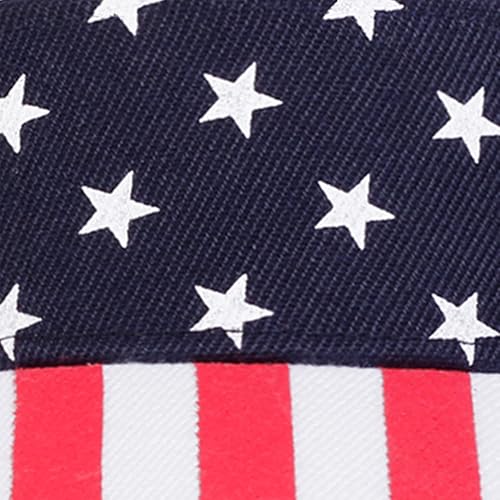Image of Patriotic-USA-Flag-Baseball-Caps-Woman-Man-Sun-Hat for 4th-July