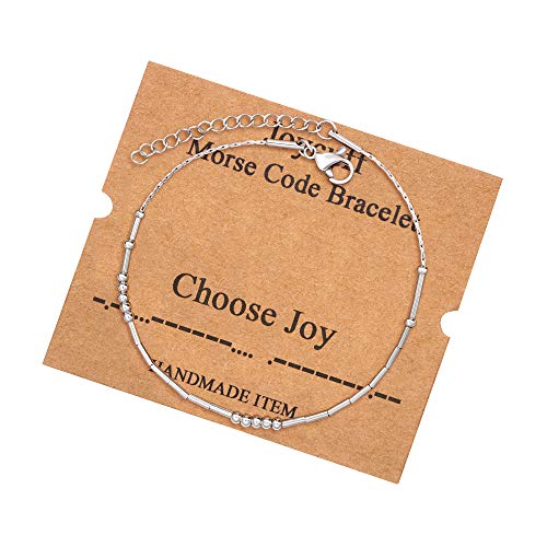 Image of JoycuFF Inspirational ๐ ๐ผ๐ฟ๐๐ฒ ๐๐ผ๐ฑ๐ฒ ๐๐ฟ๐ฎ๐ฐ๐ฒ๐น๐ฒ๐๐ ๐ณ๐ผ๐ฟ ๐ช๐ผ๐บ๐ฒ๐ป Gold Silver Stainless Steel Beads Bracelets Encouragement Birthday Gifts for Her Daughter Sister Mom Best Friend
