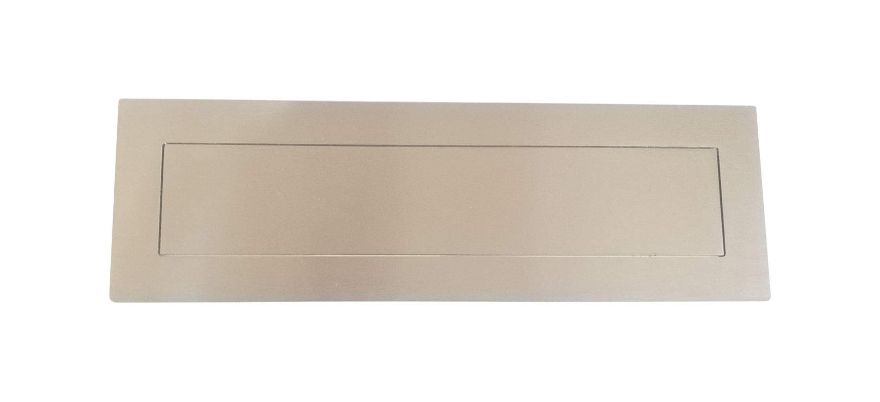BUCA PER LETTERE BOCCHETTA FERITOIA IN ACCIAIO INOX SATINATO 240 - 290x90 MM