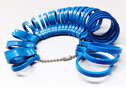 Finger Ring Size Gauge Measure Finger Sizes 1-15 Plastic Tool Jewelry Ring Sizer by JTS