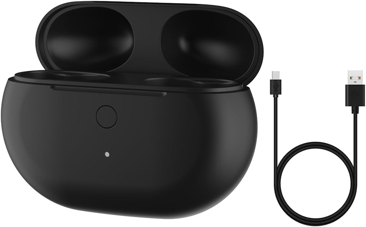 Charging Case for Beats Studio Buds, Replacement Charger Case Dock Cradle 660mAh with USB A to C Cable for Beats Studio Buds Wireless Earbuds (Black)