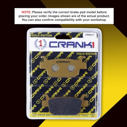 Image of Ceramic Brake Pads Compatible For Benelli Imperiale 400 | Rear | CRM371 | 1 Set | Smooth Braking | Heat Resistant | Long Life | Disc Friendly