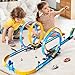 MSKOLER Car Race Track Sets for Kids 3 4 5 6 7 8 9 Years Old - Toy Car Track Set for Boys 3-5 6-8 8-12, Competitive Racing Game with 4 Small Cars, Boys Toy, Gifts Toys Cars for Toddlers Girls 3-8