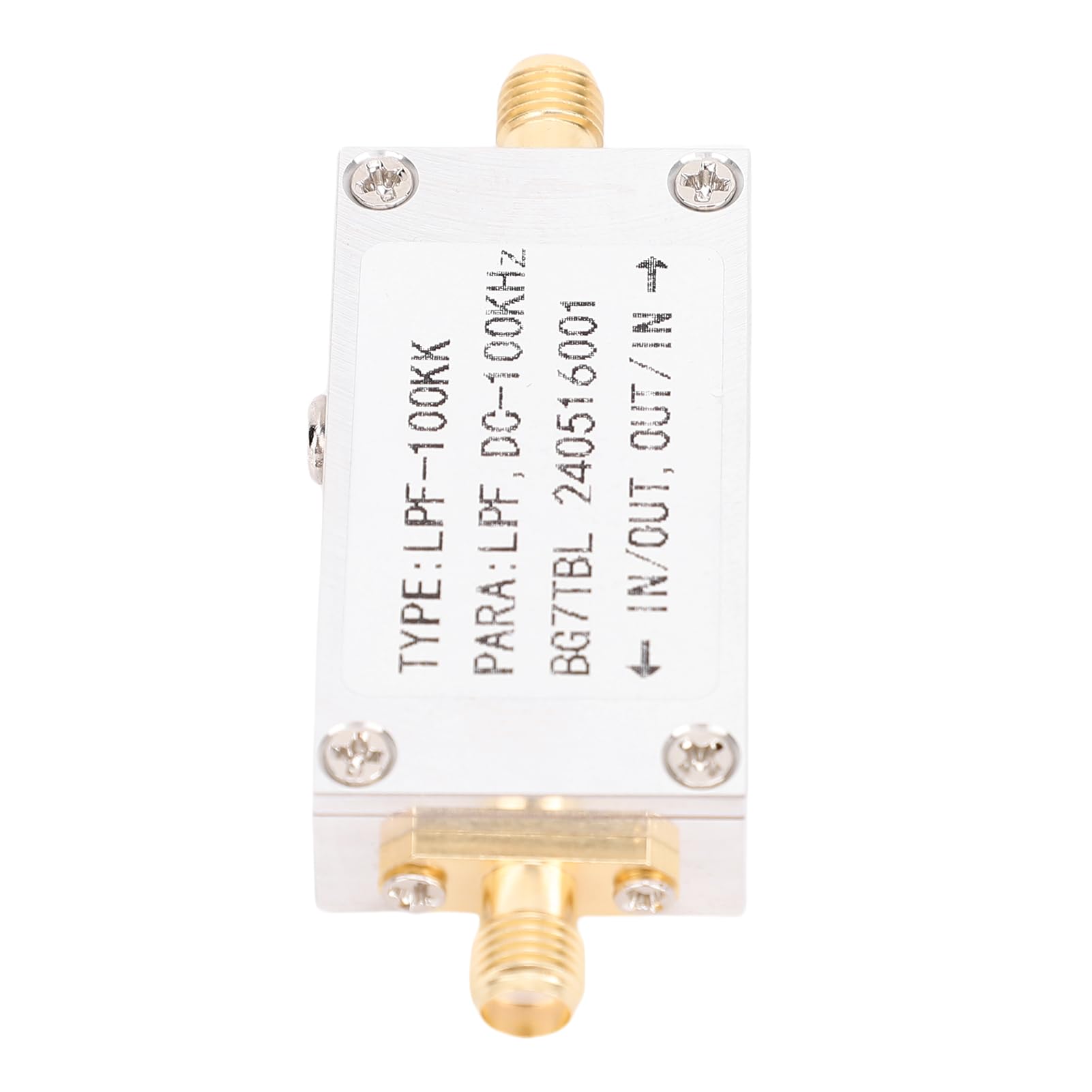 Generic 100KHZ Tiefpassbandfiltermodul SMA 100K Tiefpassfilter Stabile Signalübertragung Aluminiumlegierung