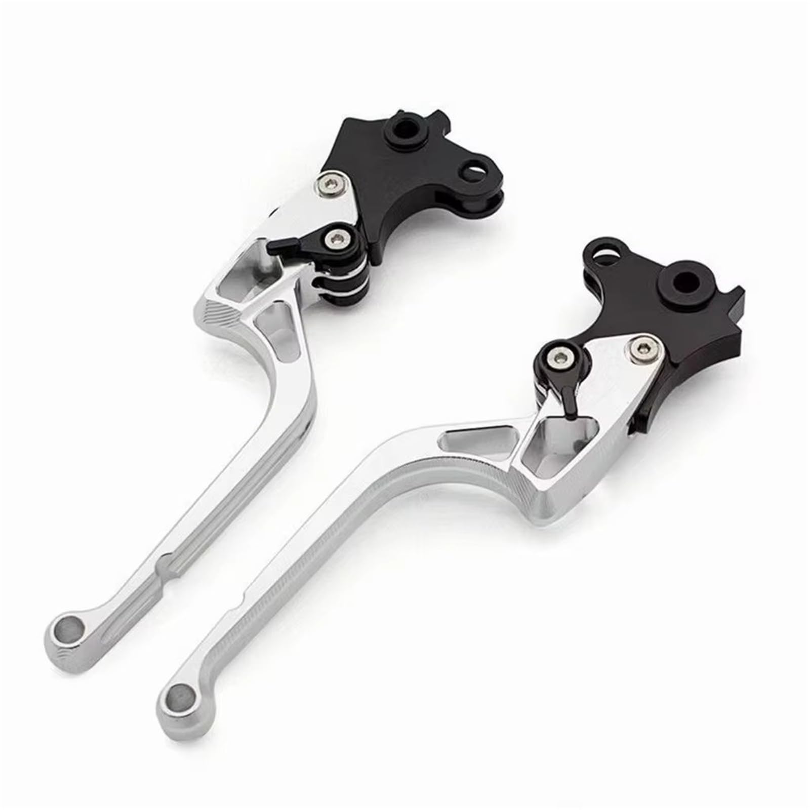 KOEHXJ Brake Clutch Levers CNC Motorcycle Brake Clutch Levers for Royal for Enfield for Himalayan 450 Adjustable Aluminum Lever(Silver 170mm)