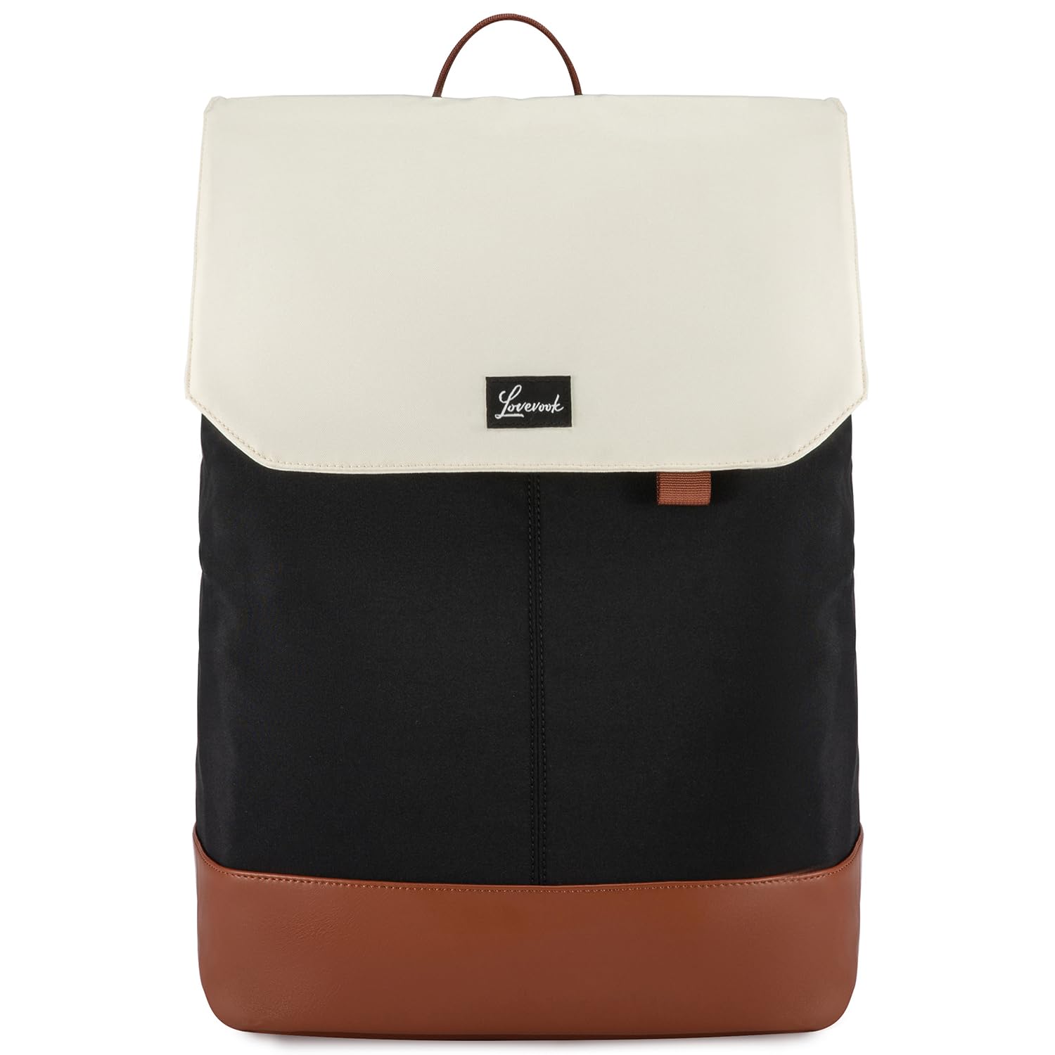 LOVEVOOK Rucksack Damen, Groß Wasserdichter Laptop Daypack Reiserucksack Arbeitstasche Elegant mit 15,6 Zoll Laptopfach, Schulrucksack Business Travel Backpack Women für Uni Reise Büro Alltag, Schwarz