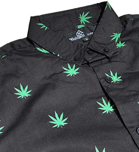 Image of Molokai Surf Button Down Slim Fit Hawaiian Short Sleeve Shirts