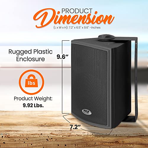 Pyle PDWR59BTB 5.25'' Pro-Active Wall-Mountable Bluetooth Speakers thumb #5