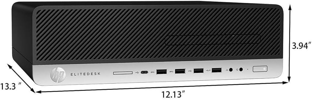 HP EliteDesk 800 G4 SFF Business PC Desktop Computer, Intel Hexa