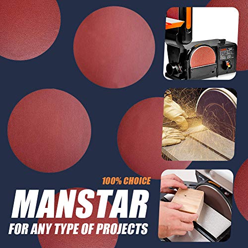 30 Pcs 9-Inch Assorted Psa Aluminum Oxide Sanding Disc,No-Hole Self Stick #TOP4