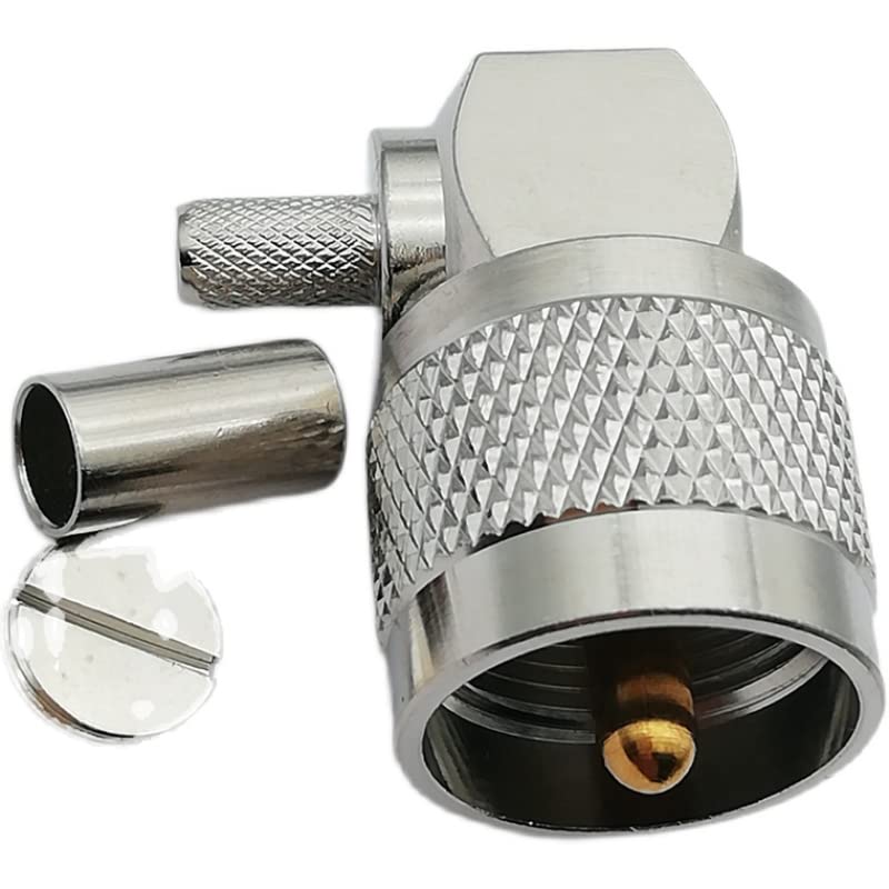 2PCS UHF thick needle crimping elbow UHF-C-JW-3 SL16-JW-3 M elbow SL16 male right angle head UHF-JW5