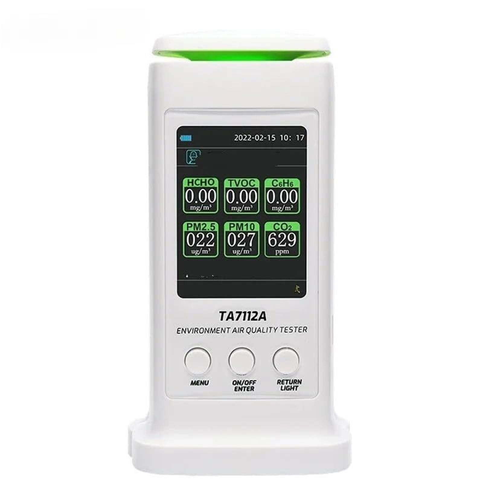 monitor di co2, Tester Della Qualità 'aria Rilevatore Di Formaldeide Anidride Carbonica Per Uso Domestico Interno per casa, ufficio, auto