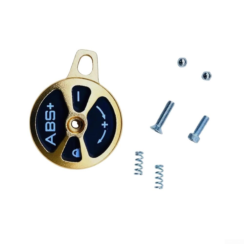 Fork Lock Cap Switch Kit for SUNTOUR XCM Front Suspension Forks Enabling Manual Lockout on Mountain Bikes (gold)