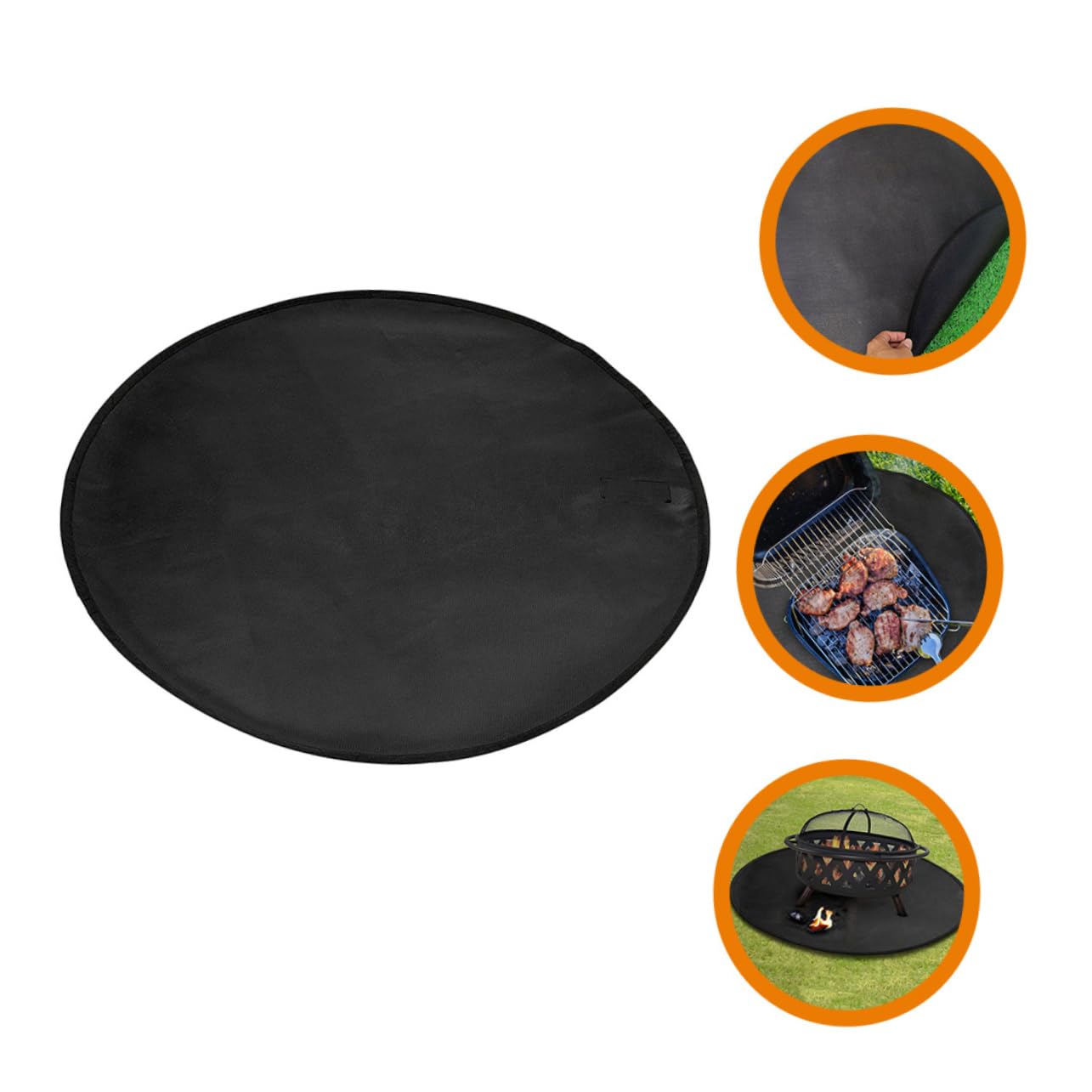 ibasenice Tappetino Ignifugo per Barbecue e all Materiale Silicone Riutilizzabile e Facile da per da