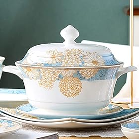 Elevate Your Dining Experience: Buy the Exquisite 60-Piece Luxury Porcelain Dinnerware Set Today! – AKALNNB