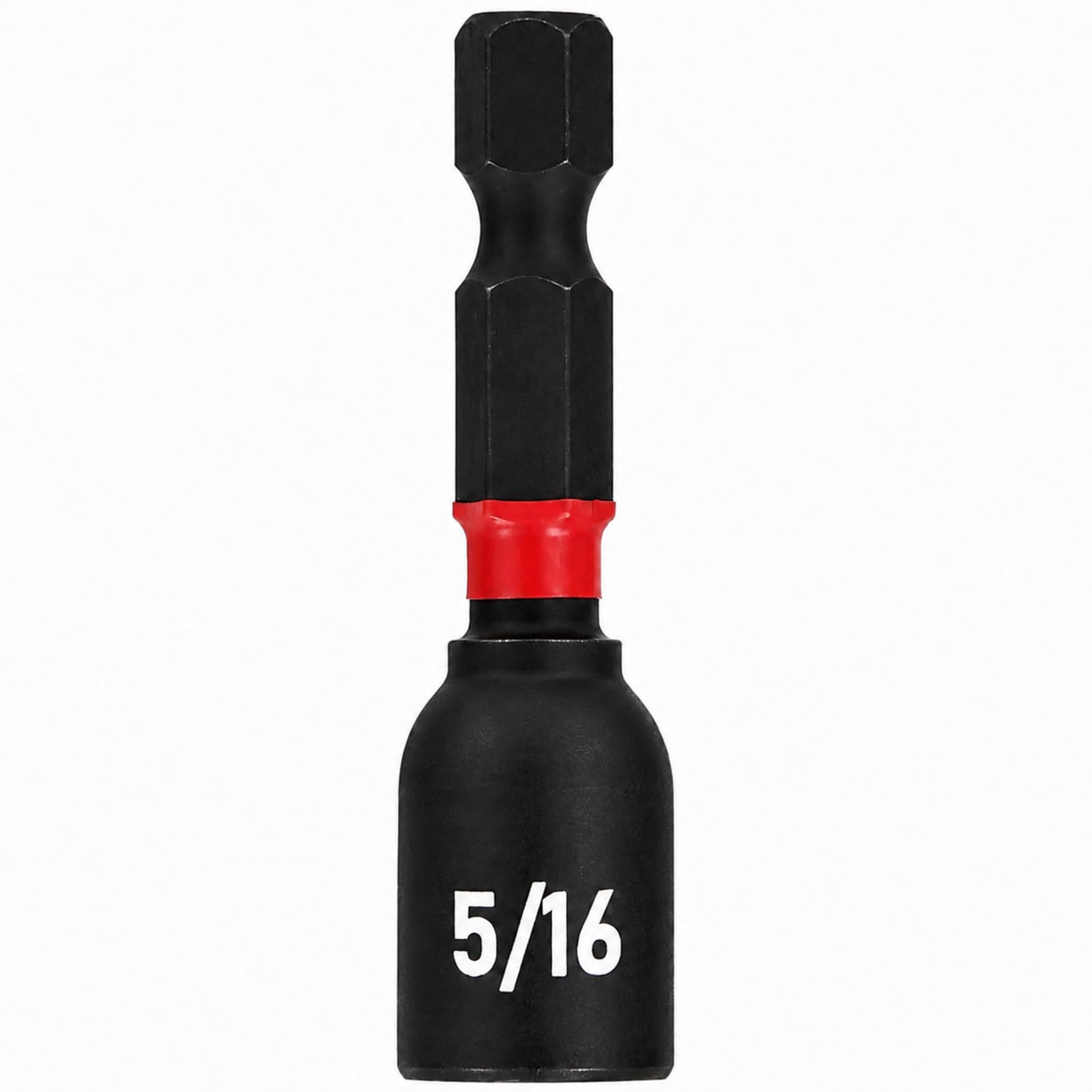 BLACK CANYON 5/16 Inch Magnetic Impact Nut Driver, 1-7/8 Inch Nut Setter with 1/4 Inch Hex Shank, CR-V Steel Socket Bit for Impact Driver and Drill, 1 Piece