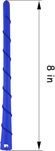 Miniatura 2 de Antena de núcleo de cobre flexible en espiral de 8 pulgadas, compatible con Jeep Wrangler JK JKU JL JLU Rubicon Sahara Gladiator (JL) JT Renegade