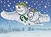 Sequin Art, Snowman and Dog, Sparkling Craft Picture Kit