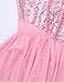 YEAHDOR Big Girls' Lyrical Latin Ballet Dance Costumes Dresses Halter Sequins Irregular Tutu Skirted Leotard Dancewear